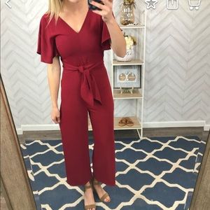 Red Tie Jumpsuit